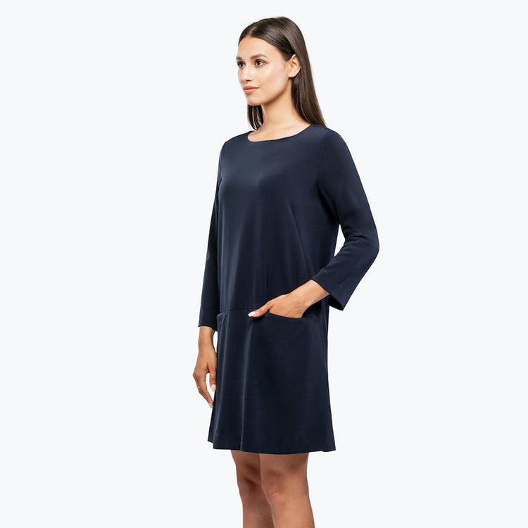 Women's Swift 3/4 Sleeve Dress - Navy