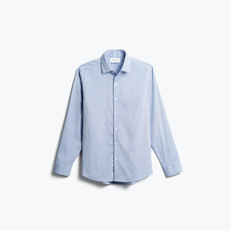 Men's Aero Dress Shirt - Blue on Blue Grid