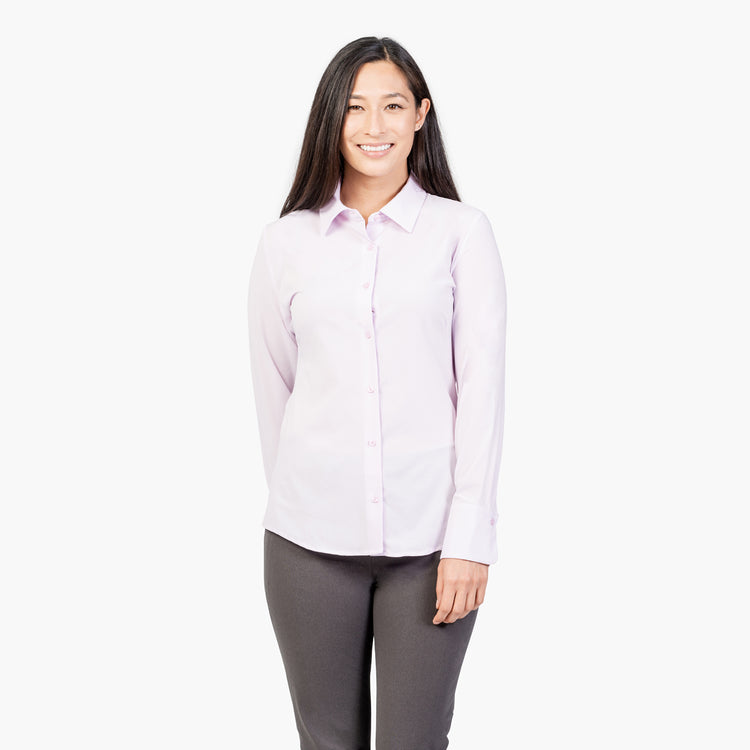 Women's Juno Recycled Tailored Shirt - Pale Pink