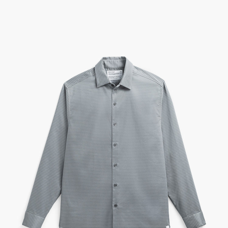 Men's Aero Zero Dress Shirt - Platinum Grey Grid (AR8-3L0)