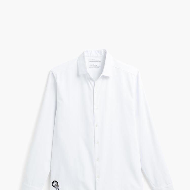 Men's Aero Zero Dress Shirt - White Smithsonian Collab