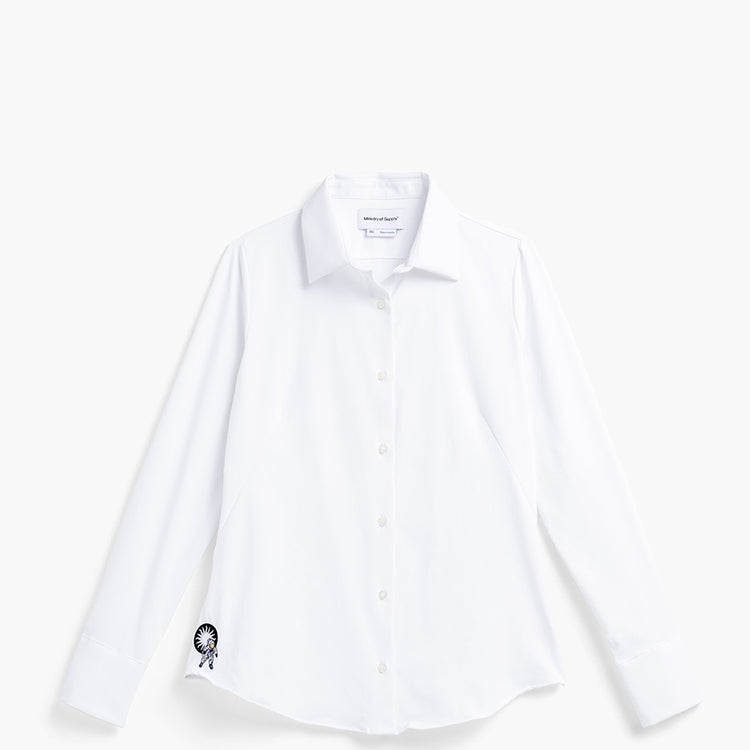 Women's Aero Zero Tailored Shirt - White Smithsonian Collab