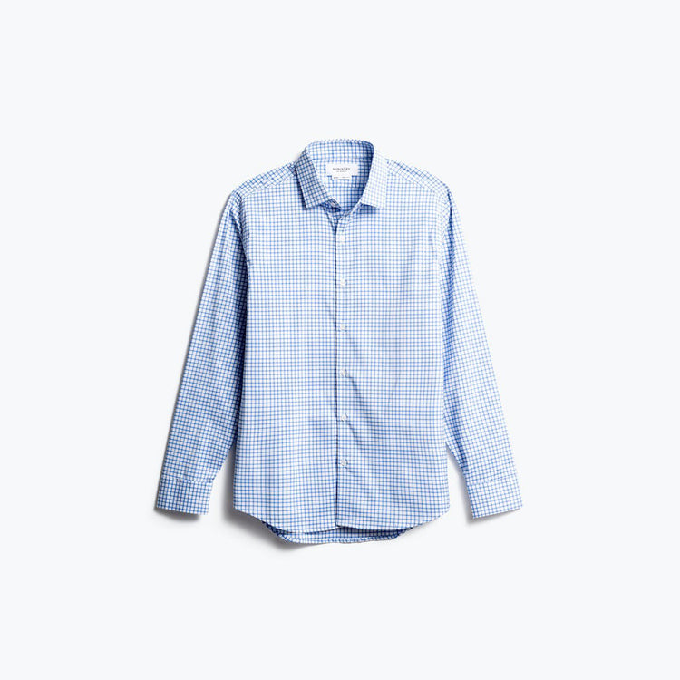 Men's Aero Dress Shirt - Blue Grid