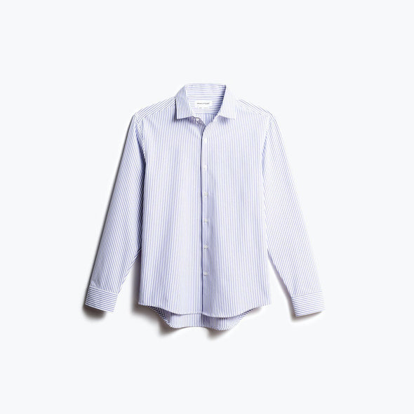 Men's Aero Zero Dress Shirt - Blue Stripe