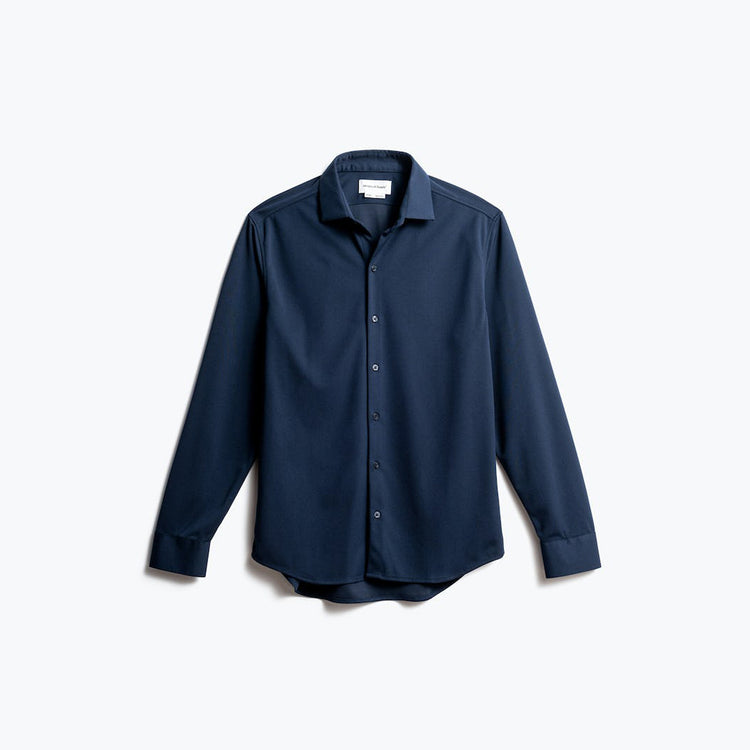 Men's Apollo Shirt - Navy Blue (Non-Brushed)