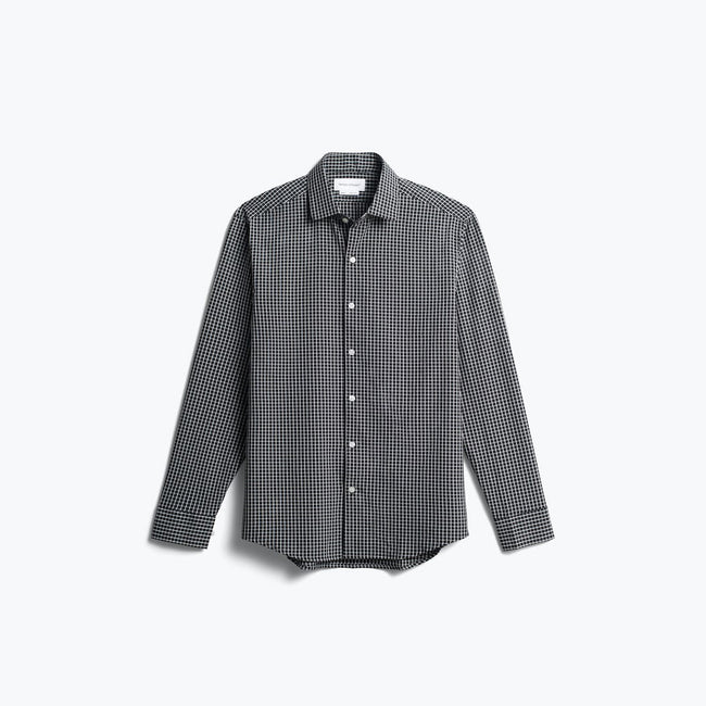 Men's Aero Zero Dress Shirt - Black Grid
