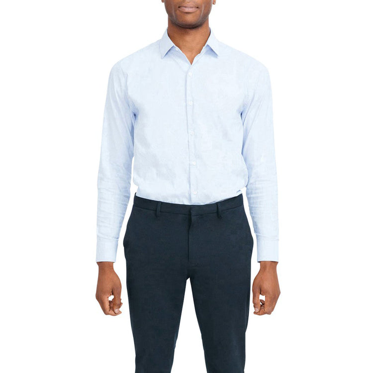 Men's Aero Dress Shirt - Solid Blue Oxford Nylon
