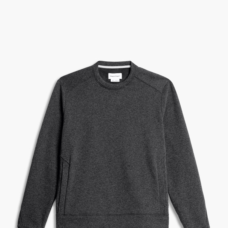Men's Hybrid Fleece Crewneck Sweatshirt - Charcoal Heather
