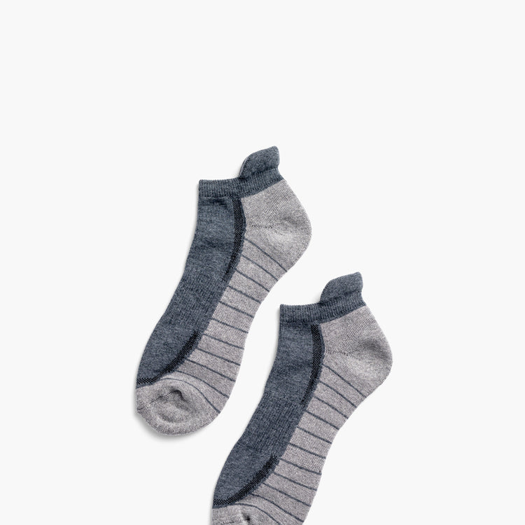 Atlas Ankle Sock - Charcoal/Light Grey
