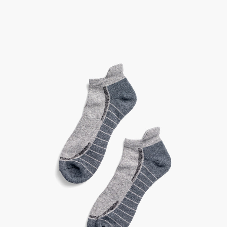 Atlas Ankle Sock - Light Grey/Charcoal