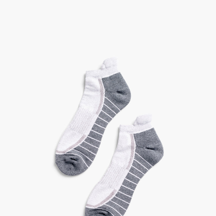 Atlas Ankle Sock - White/Charcoal