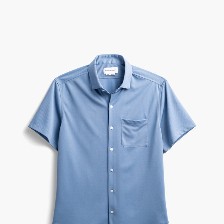 Men's Apollo Short Sleeve Sport Shirt - Steel Blue (Recycled)