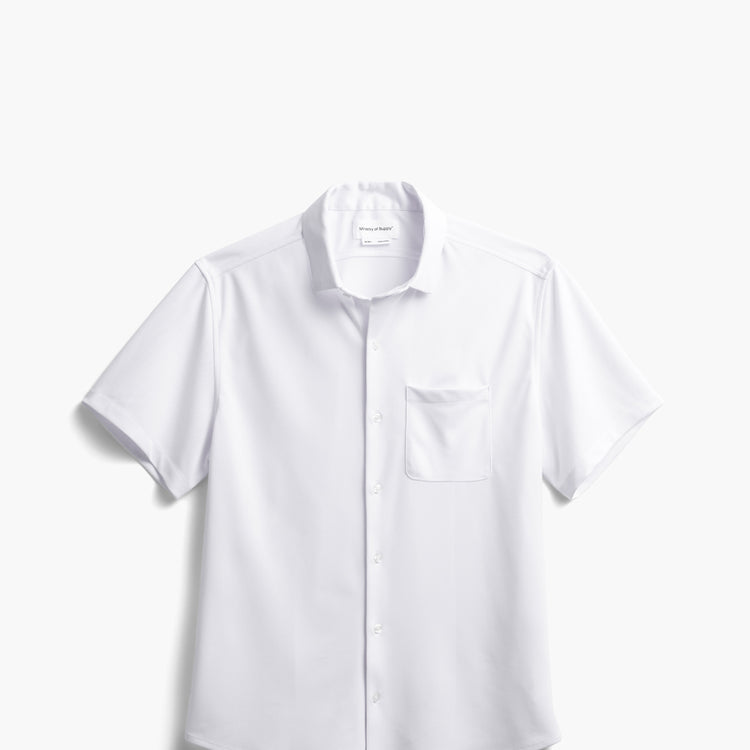 Men's Apollo Short Sleeve Sport Shirt - White (Recycled)