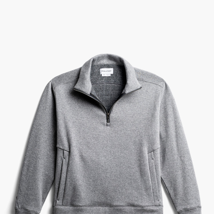 Men's Hybrid 1/4 Zip Pullover - Classic Grey Heather