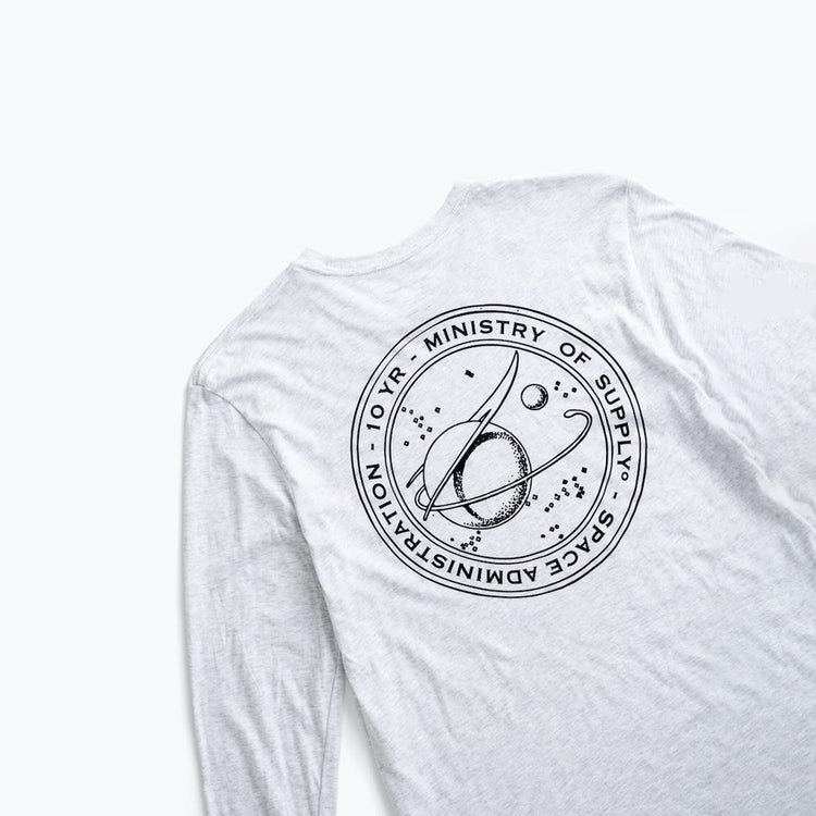 Science for Better Long Sleeve Tee - White Heather