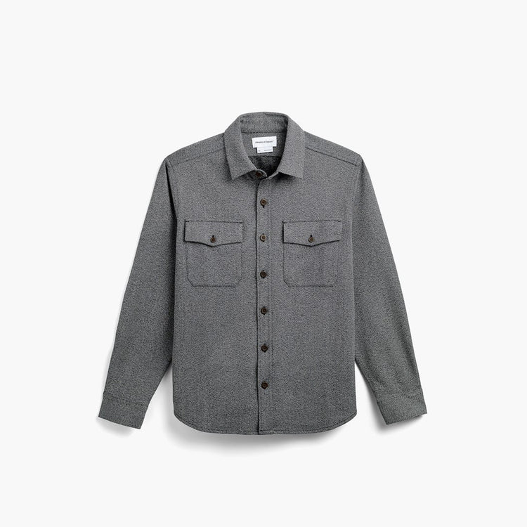 Men's Fusion Overshirt - Black Tweed