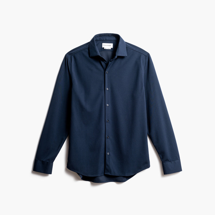 Men's Apollo Shirt - Navy Blue Non-Brushed