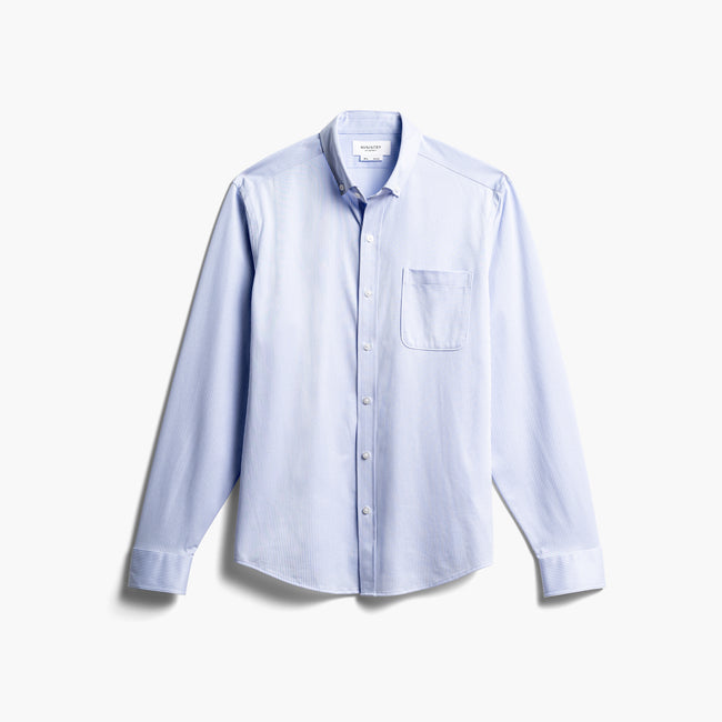 Men's Gemini Knit Shirt - Blue Stripe