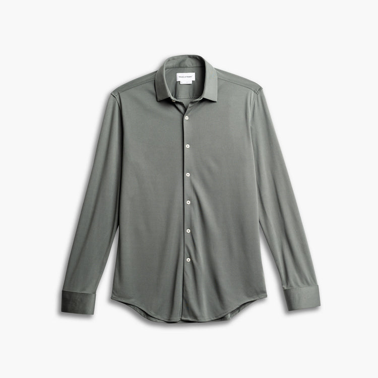Men's Apollo Dress Shirt - Olive Solid (Recycled)
