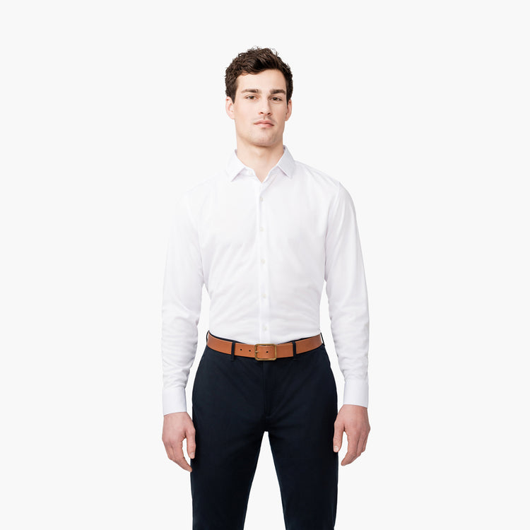 Men's Apollo Shirt - White Brushed