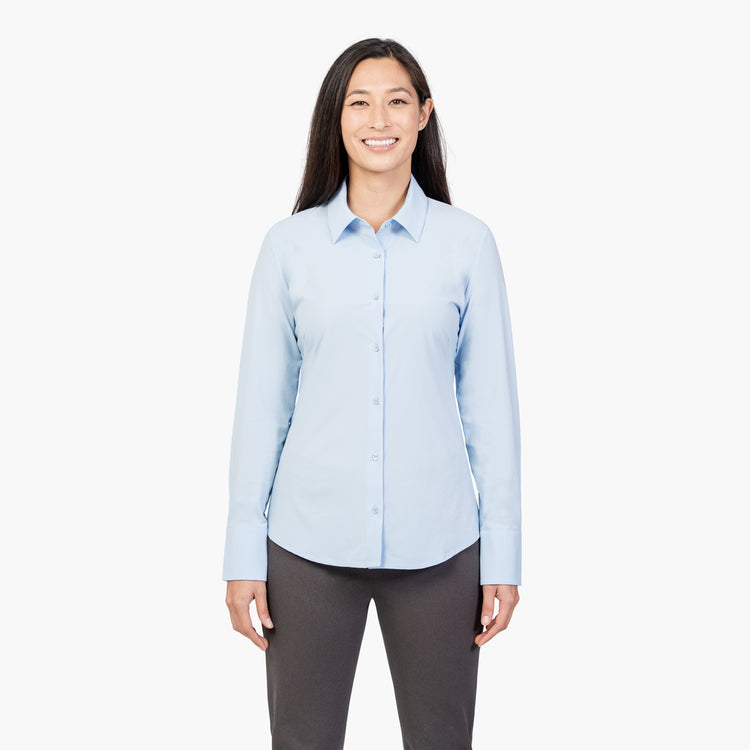 Women's Juno Recycled Tailored Shirt - Light Blue