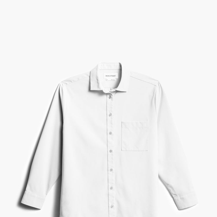 Women's Aero Zero Oversized Shirt (formerly Boyfriend Shirt) - White